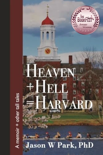 Heaven + Hell = Harvard with The BookFest Third Place medallion