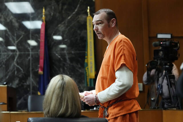 James Crumbley addresses the courtduring his sentencing, April 9, 2024.